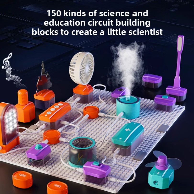 Science Toys Diy - دائرة تجربة اللبنات لعبة الجمعية تجربة