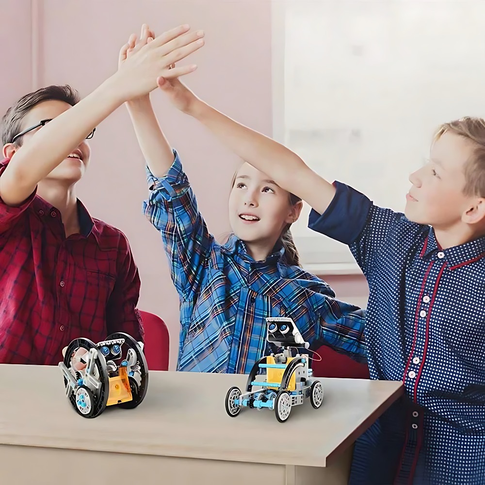 مجموعة مكعبات بناء روبوت شمسي  - مراجعة Science Toys Diy وسعره