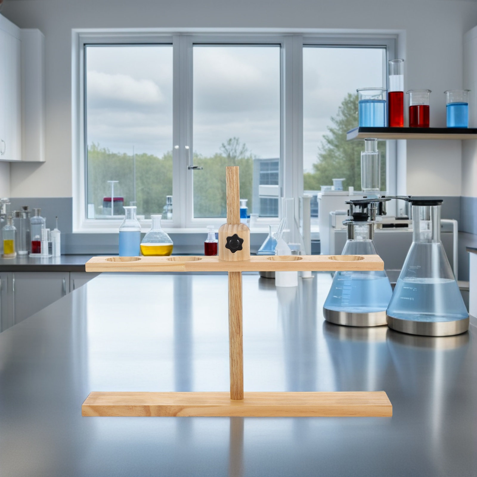 حامل قمع خشبي قابل للتعديل بأر - مراجعة Science Experiment وسعره